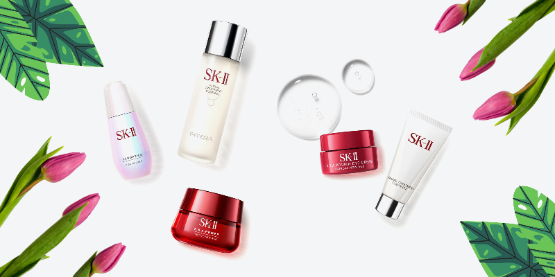 Anh cac dong kem duong SK-II pho bien nhu Skinpower RNA Aura giup khach hang lua chon